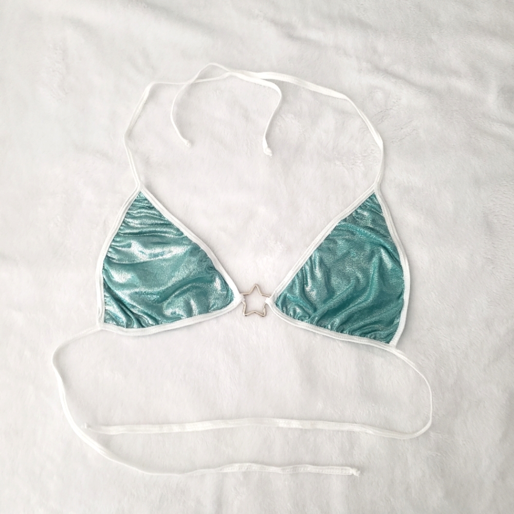 Electric By Mar Turquoise Triangle Top